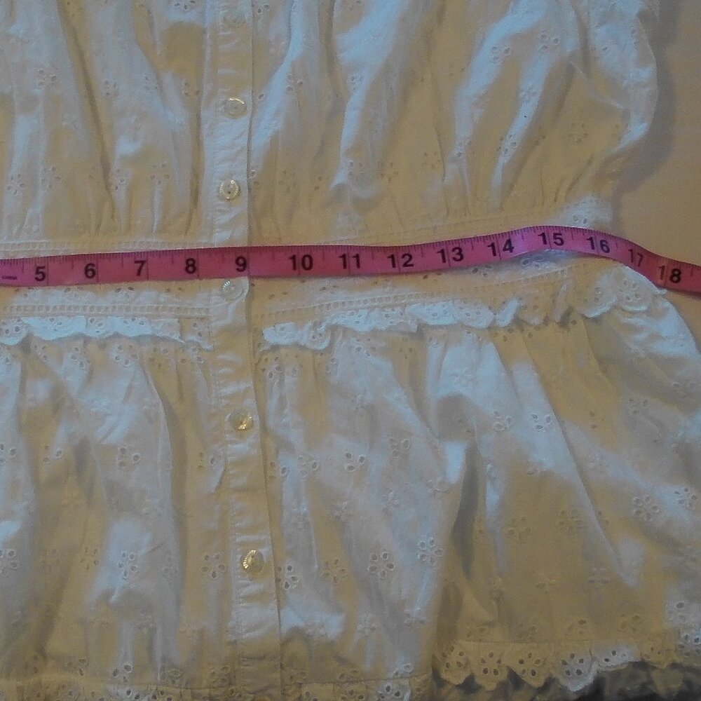 NWT: Doen X GAP Eyelet Midi Dress Off White Size L - Picture 7 of 12